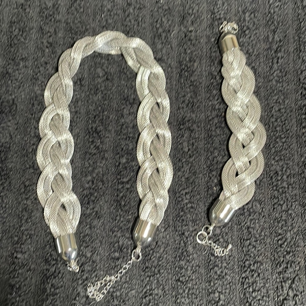 Necklace and matching bracelet.